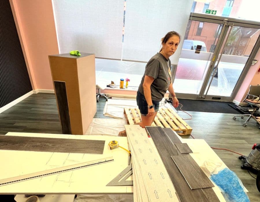 Work in progress at Finesse by Beni